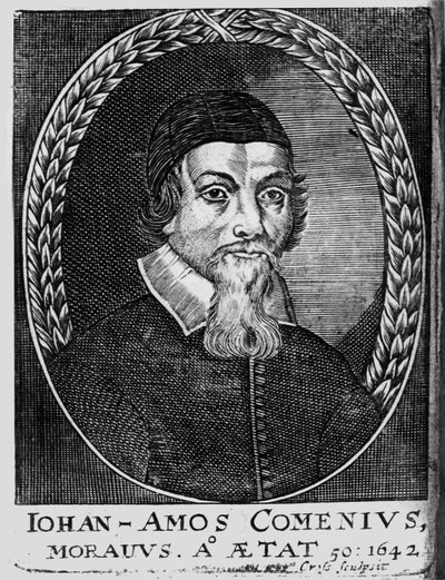 Johan Amos Komenský, 1642 od Bohemian School