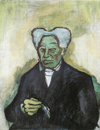 Portrét Arthura Schopenhauera, 1908 od Bohumil Kubišta