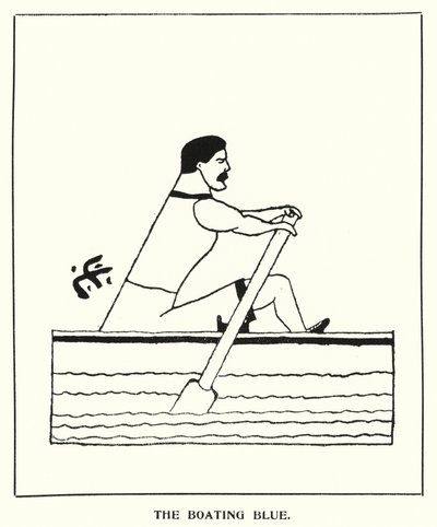 Oxford Quips: The Boating Blue (litho) od Bohun Lynch