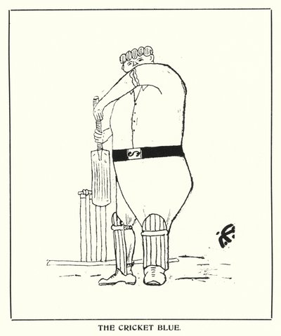 Oxford Quips: The Cricket Blue (litho) od Bohun Lynch