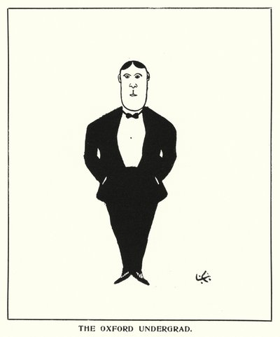 Oxford Quips: Oxford Undergrad (litho) od Bohun Lynch
