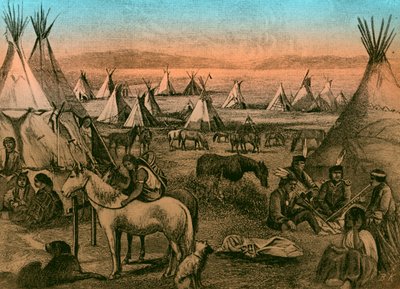 Indiánský tábor Navajo od Bohuslav Kroupa