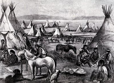 Indiánský tábor Navajo od Bohuslav Kroupa