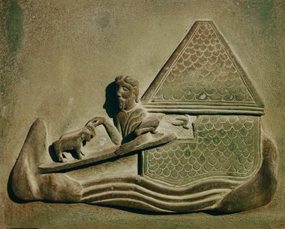 Zvířata vstupující do archy ... (bronz) od Bonanno Pisano