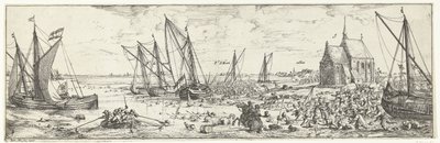 Neúspěšný útok na Fort Kallo, 1638 od Bonaventura Peeters (I)