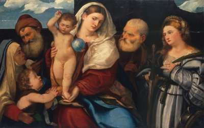 Madona a dítě se svatými. od Bonifacio de