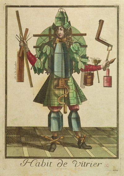 Kostým sklenářů od Bonnart 1650 1750 Bonnart 1650 1750
