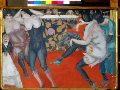 V kabaretu - Obraz Borise Dmitrijeviče Grigorjeva (1886-1939) olej na plátně (61x80 cm) od Boris Dmitrievich Grigoriev