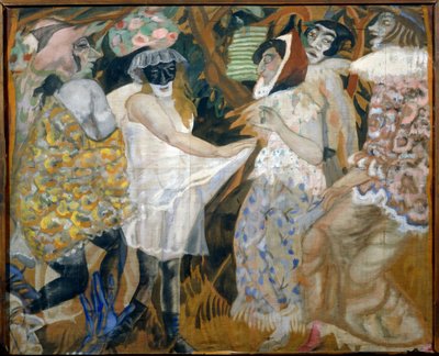 Maškaráda (Maškaráda) - obraz Borise Dmitrieviče Grigorjeva (1886-1939) od Boris Dmitrievich Grigoriev