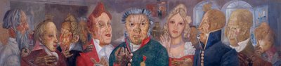 Osoby komedie Vládní inspektor N. Gogola, 1933-1934 od Boris Dmitrievich Grigoriev