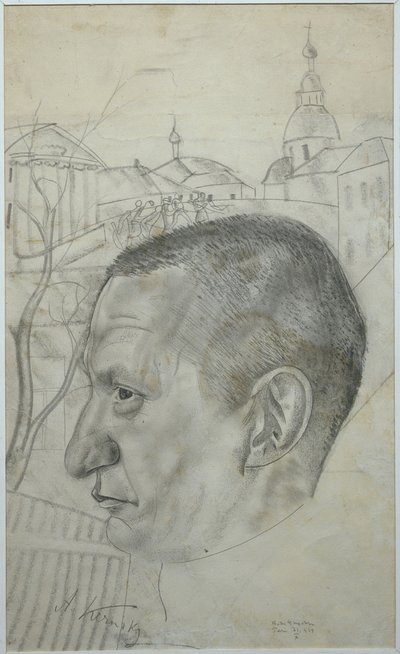 Portrét Alexandra Kerenského 1881-1970, 1924 od Boris Dmitrievich Grigoriev