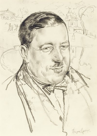Portrét umělce Ilji Mashkova od Boris Dmitrievich Grigoriev