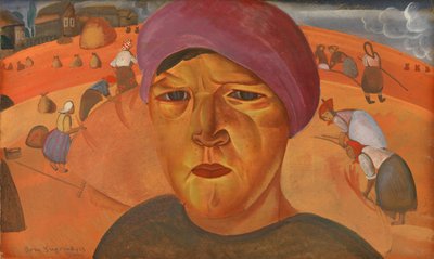 Ruská rolnice Ze série Les Visages de Russie, 1923 od Boris Dmitrievich Grigoriev