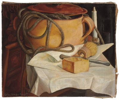 Zátiší se svíčkou od Boris Dmitrievich Grigoriev