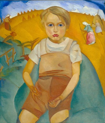 Světský portrét syna, 1920 od Boris Dmitrievich Grigoriev