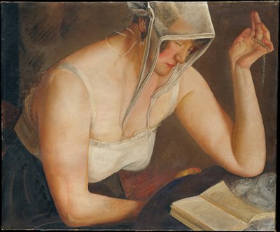 Žena čtení, c. 1922 od Boris Dmitrievich Grigoriev