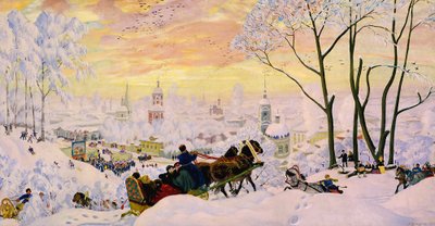 Palačinkový týden od Boris Mikhailovich Kustodiev