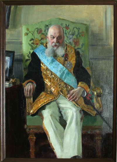 Portrét hraběte Dmitrije Martynoviče Solského 1833-1910, 1908 od Boris Mikhailovich Kustodiev