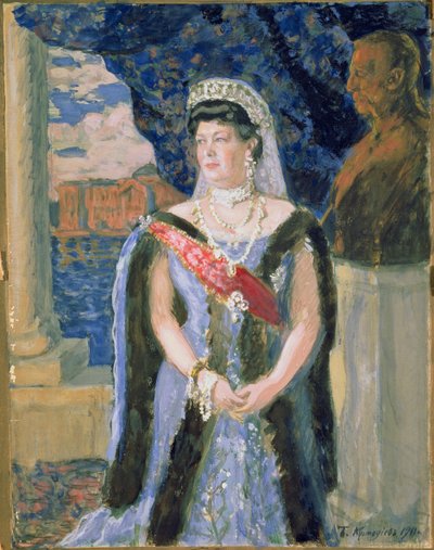 Portrét velkovévodkyně Marie Pavlovny, 1911 od Boris Mikhailovich Kustodiev