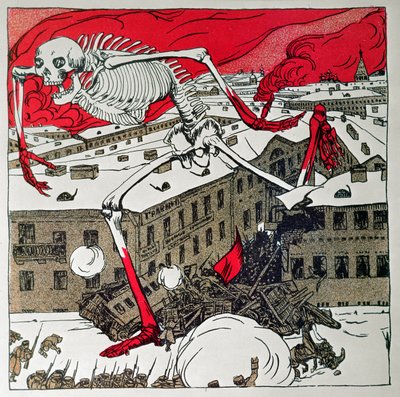 Plakát vydaný revolucionáři v Petrohradě od Boris Mikhailovich Kustodiev