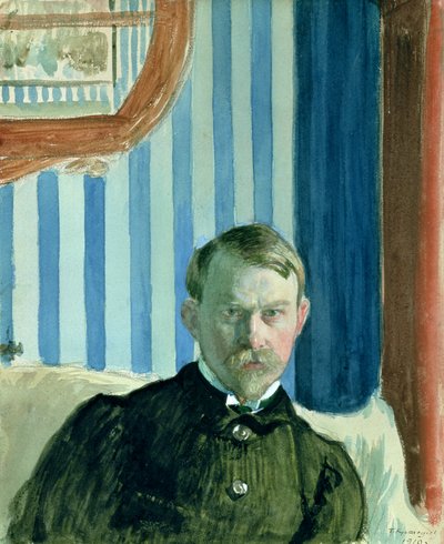 Autoportrét od Boris Mikhailovich Kustodiev