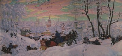 Masopust, 1916 od Boris Mikhailovich Kustodiev