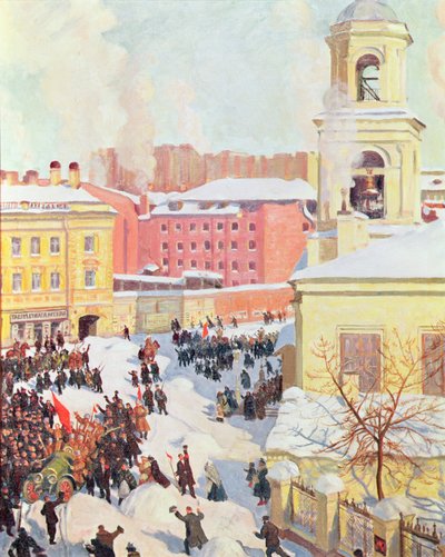 27. února 1917 od Boris Mikhailovich Kustodiev
