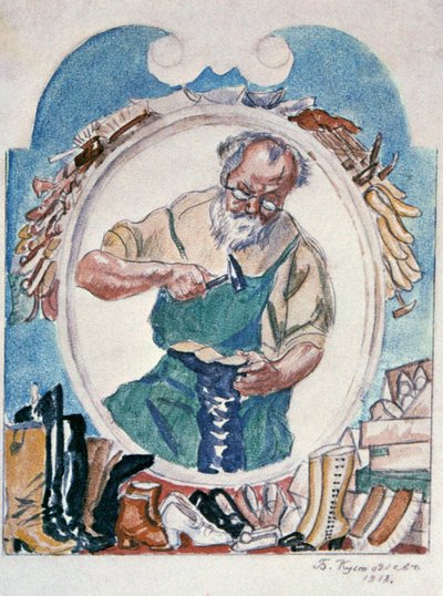 Švec, 1918. od Boris Mikhailovich Kustodiev