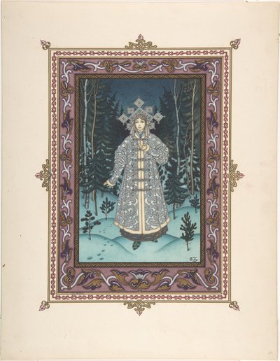 Ilustrace k pohádce Sněgurochka, c. 1925 od Boris Vasilievich Zvorykin