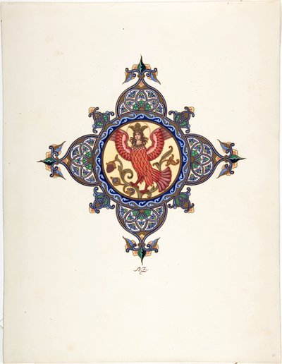 Ohnivák jako carevna - Ohnivý pták jako carevna od Zvorykina, Boris Vasilievič (1872-po 1935), c. 1925 – Barevná litografie – soukromá sbírka od Boris Vasilievich Zvorykin