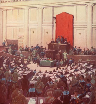 Jediné zasedání ruského ústavodárného shromáždění v Petrohradě po Říjnové revoluci od Boris Vasilievich Zvorykin