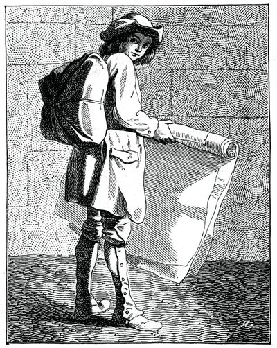 Prodejce tisku, 1737-1742. od Bouchardon