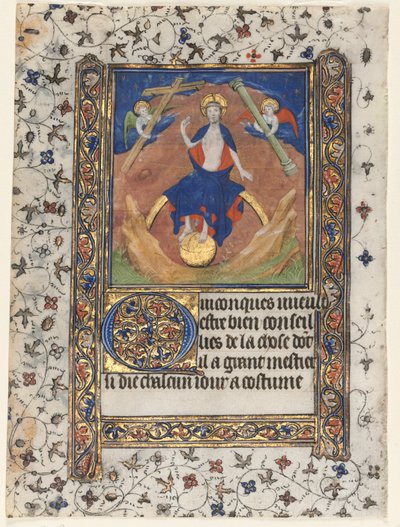 List z knihy hodin: Kristus v soudu, c. 1415. od Boucicaut Master