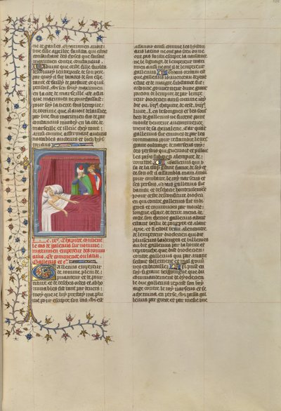 Hniloba těla umírajícího císaře Galeria od Boucicaut Master