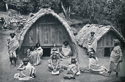 Domov Toda v původní vesničce Mand, Indie, 1902 od Bourne and Shepherd