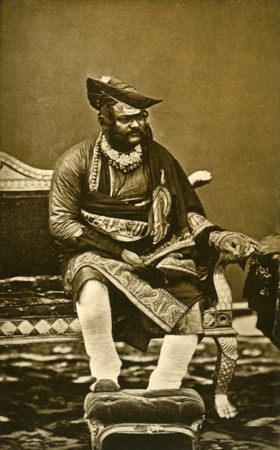 H.H. General The Maharajah Sindhia of Gwalior G.C.B., G.C.S.I., c1870, 1901. od Bourne and Shepherd