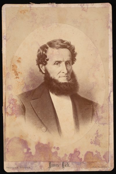 Portrét Jamese Licka 1796-1876, před rokem 1876. od Bradley and Rulofson