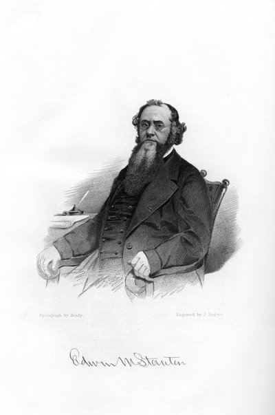 Edwin McMasters Stanton , americký právník, politik, 1862-1867 od Brady
