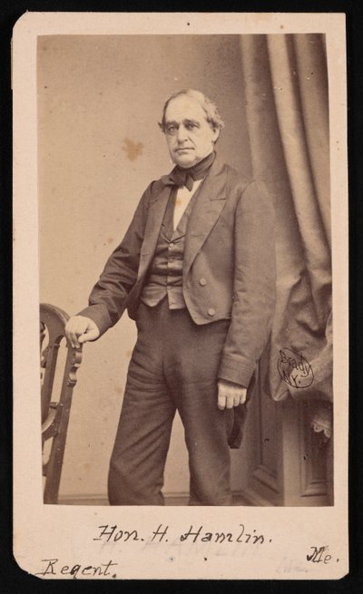 Portrét Hannibala Hamlina 1809-1891, 1857. od Brady