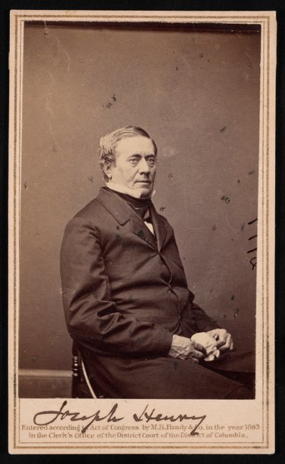 Portrét Josepha Henryho 1797-1878, 1865. od Brady