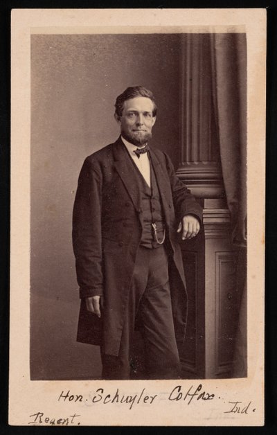 Portrét Schuyler Colfax 1823-1885, před rokem 1885. od Brady
