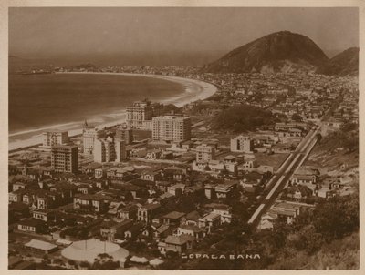 Copacabana, Rio de Janeiro (čb fotografie) od Brazilian Photographer