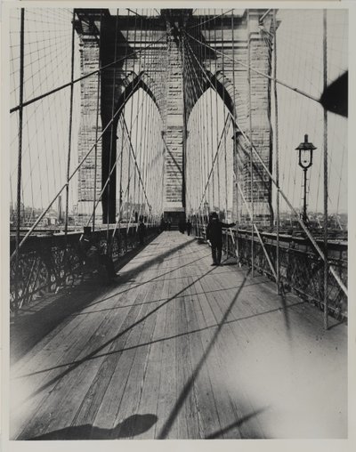 East River Bridge, 1888 (želatinový stříbrný tisk) od Breading G. Way