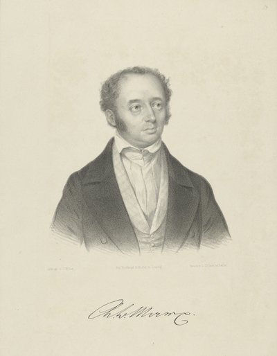 Portrét Adolpha Bernharda Marxe 1795-1866, c. 1830-1840. od Breitkopf and Härtel