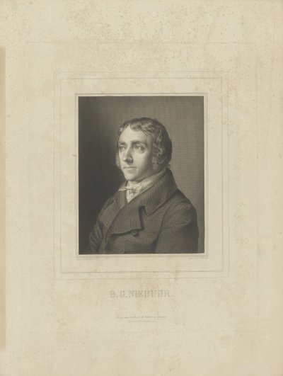 Portrét Bartholda Georga Niebuhra 1776-1831, c. 1830-1840. od Breitkopf and Härtel