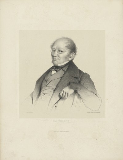 Portrét skladatele Françoise Antoina Habenecka 1781-1849, c. 1840. od Breitkopf and Härtel