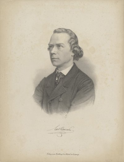 Portrét pianisty a skladatele Carla Heinricha Carstena Reineckeho 1824-1910, c. 1850. od Breitkopf and Härtel