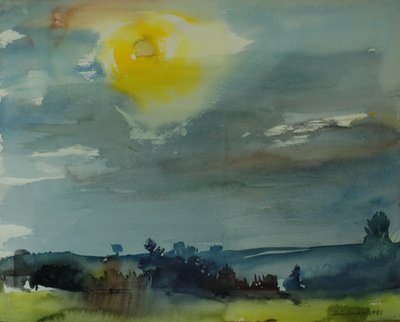 Rain in the Air, 1981 (wc na papíře) od Brenda Brin Booker