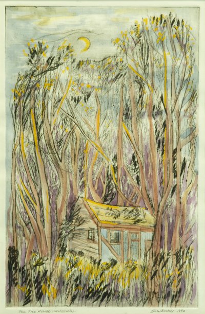 The Tree House I (akvarel na papíře) od Brenda Brin Booker