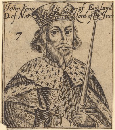 John, král Anglie od British 17th Century